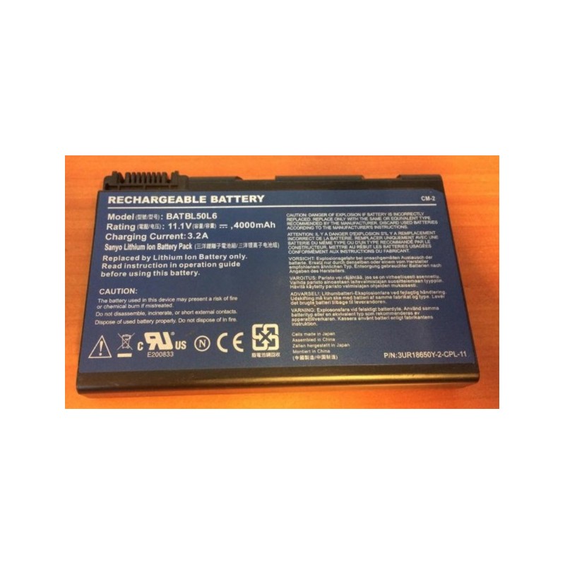 Compatible Batterie Acer 3100 5100  3650 4260 280 BATBL50L8H 14.8V 4800mAh