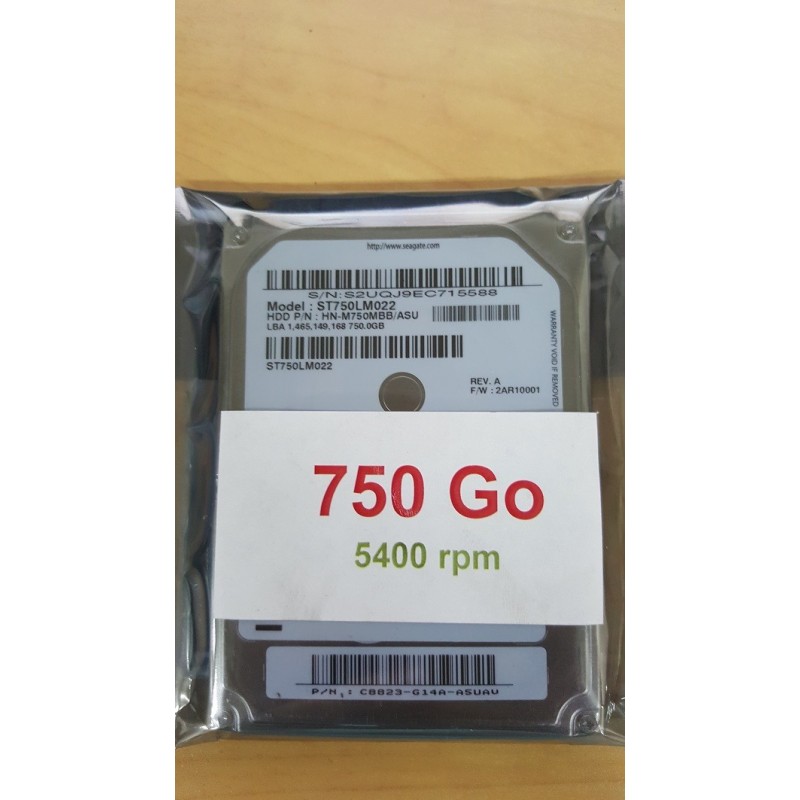 Disque dur 2.5" Hard Disk Drive HDD Western Digital WD5000LUCT 500GB 5400 rpm