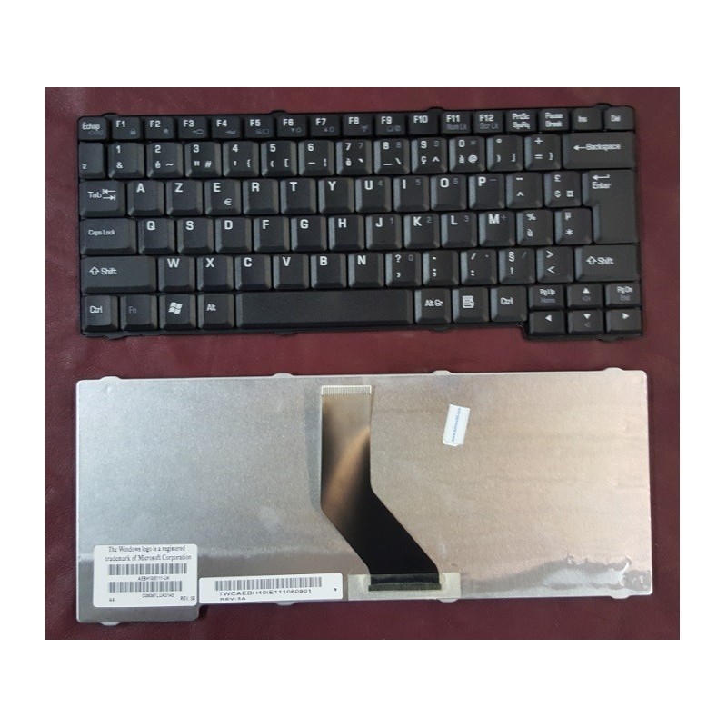 Keyboard Clavier Francais AZERTY Toshiba P2000 U200  9J.N7482.10F NSK-T610F