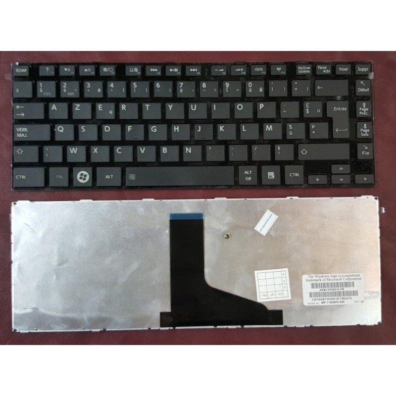 Keyboard Clavier Francais AZERTY Toshiba Z40	9Z.NAYUN.00F