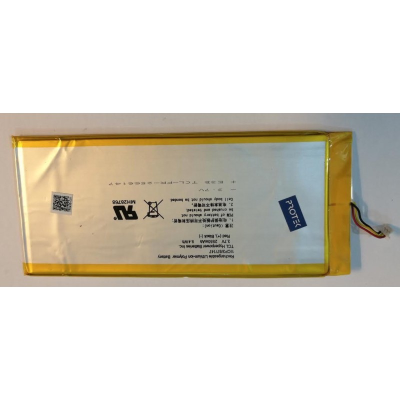 Batterie battery HP 7 plus 1303 1ICP3/67/147 rechargeable Lithium-ion Polymer 3.7V 2550mAh 9.4Wh