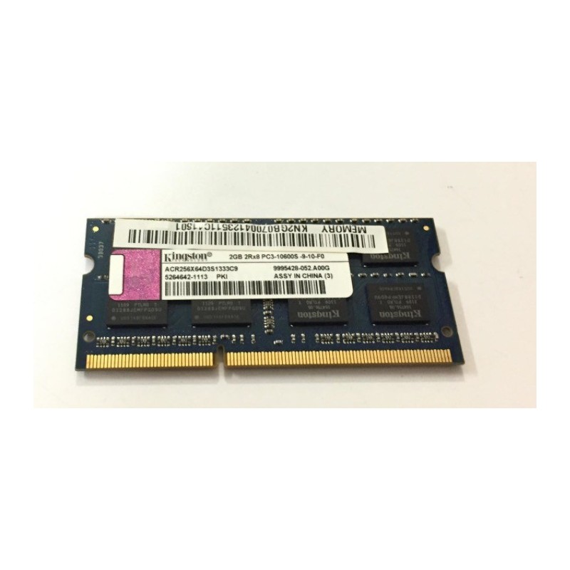 Barette memoire memory DDRIII KINGSTON 4GB PC3-10600S-9-10-F0