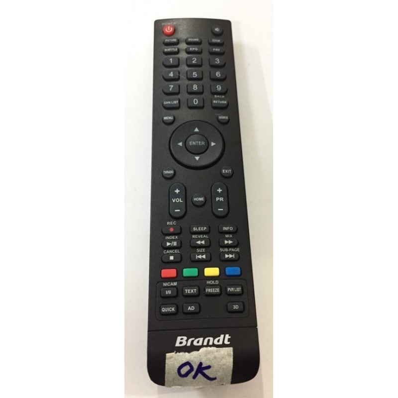 Tele-commande Remote pour TV BRANDT H0F-50E 2.1