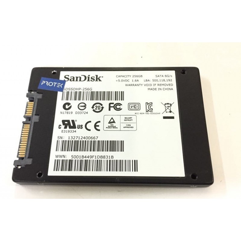SSD disque dur portable laptop SANDISK 256Gb SDSSDHP-256G