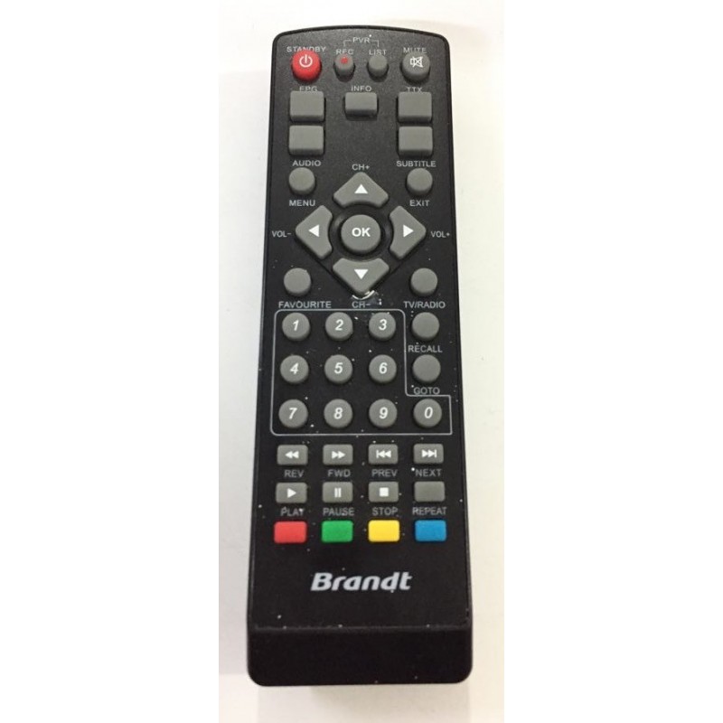 Tele-commande Remote pour TV BRANDT BTR1202HD