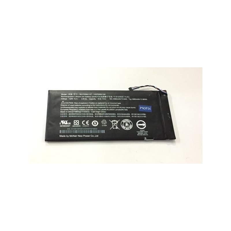 Battery batterie tablette tablet 1ICP3/65/138 MLP2964137