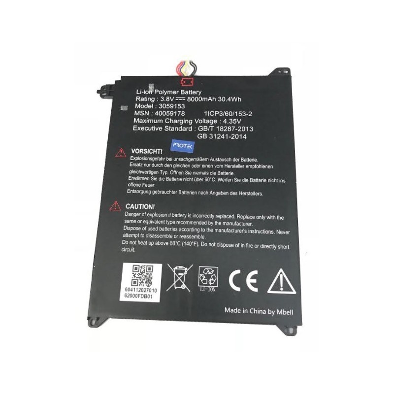 Battery batterie portable laptop PEAQ PDK C2010 ML-241004 1ICP3/60/153-2