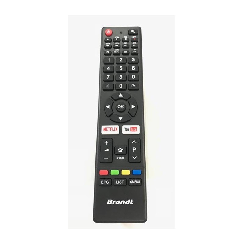 Tele-commande Remote pour TV Brandt B4502UHD B4302YHD JKT-91B-2