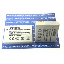 Battery batterie camera VHBW NB-5L 3.6V 650mAh