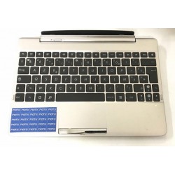 SILVER Keyboard clavier AZERTY portab laptop ASUS TF300T