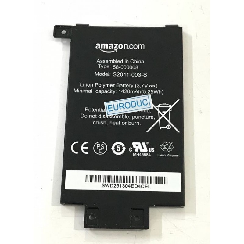 Battery batterie liseuse KINDLE EY21 S2011-003-S