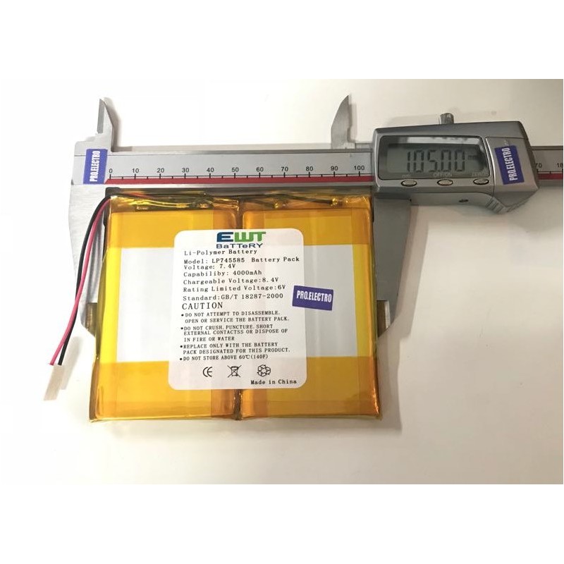 Battery batterie tablette tablet LP745585 7.4V 4000mAh 18287-2000 105mm x 85mmx 8mm