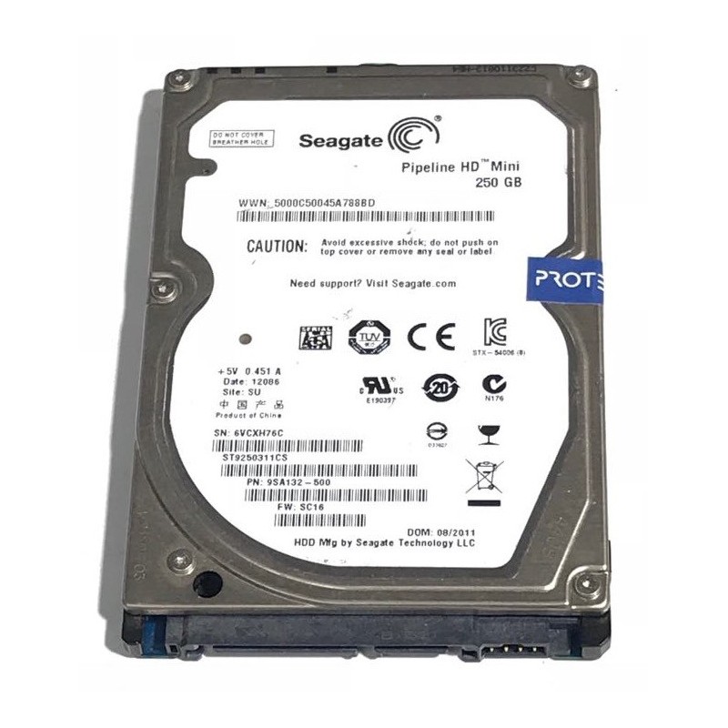 Disque dur 2.5" Hard Disk Drive HDD Seagate 250GB 5400 rpm 9SA132-500