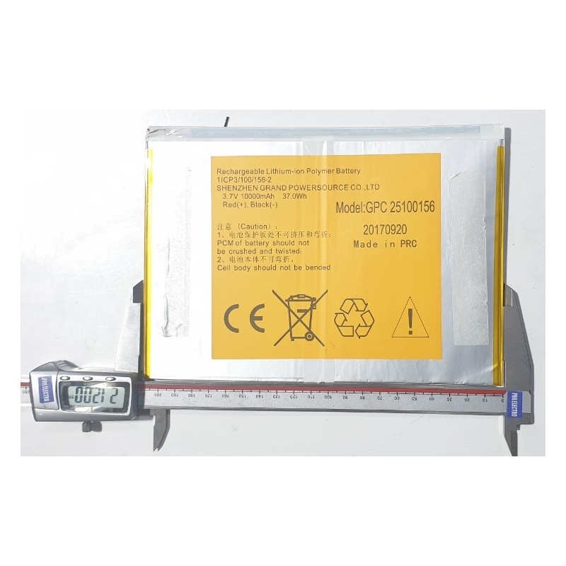 Battery batterie ARCHOS 133 oxygen ac133ox GPC 25100156 1ICP3/100/156-2