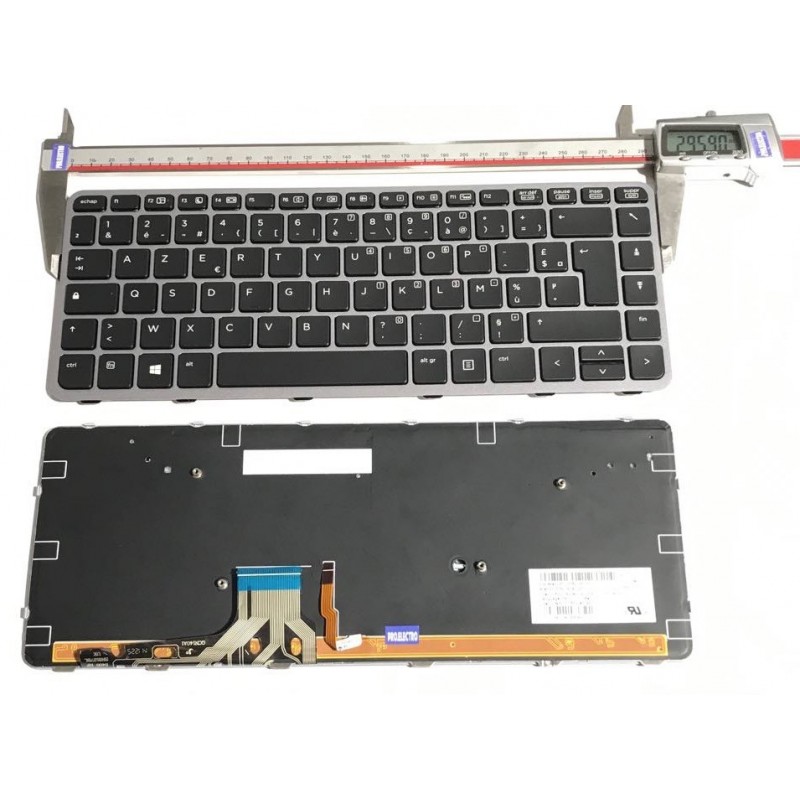 SILVER: Keyboard clavier HP FILIO 1040 G1 G2 90.4LU07.L0f SG-62100-2FA SN8127BL frame backlit