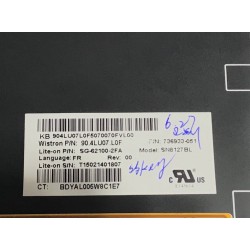 SILVER: Keyboard clavier HP FILIO 1040 G1 G2 90.4LU07.L0f SG-62100-2FA SN8127BL frame backlit