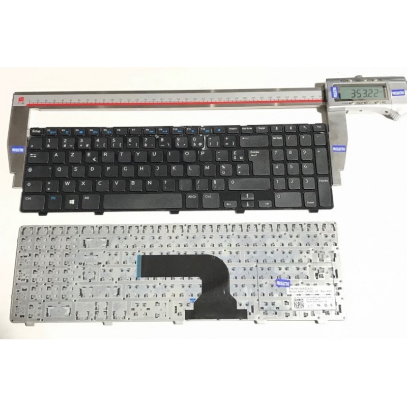 NOIR: Keyboard clavier AZERTY FR Dell 3521 3531 3537 15R 5521 5537 PK130SZ2A12 NSK-LA0SC 073X6P Frame