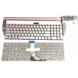 SILVER: Keyboard clavier AZERTY FR HP 15-BS000 920018 No Frame