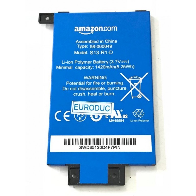 Battery batterie liseuse KINDLE DP75SDI S13-R1-D 1ICP4/47/75