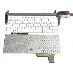 BLANC: Keyboard clavier AZERTY FR Asus S200 Q200 Q200E X201E X202E S200E AEEX2F00020 0KNB0-1121FR00 No Frame