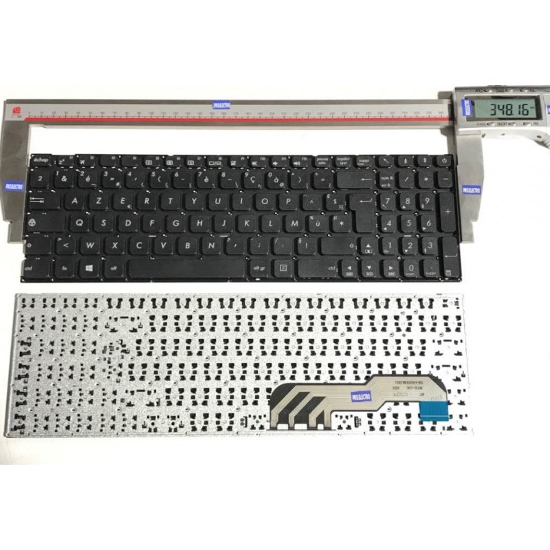 NOIR: Keyboard clavier AZERTY FR Asus X541 X541N X541Uak R541S 0KNB0-6723FR00 AEXKFF00110 9Z.ND0SQ.40F NSK-WF40F No Frame