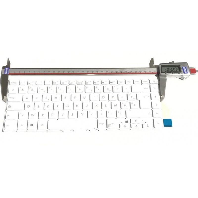 BLANC: Keyboard clavier AZERTY FR ASUS VivoBook X505 X505BA NSK-WK5SQ 0KNB0-412AFR00 AEXKEF00020 No Frame