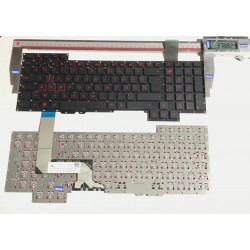 NOIR: Keyboard clavier AZERTY FR Asus G751 0KNB0-E601FR00 ASM14C3 No Frame