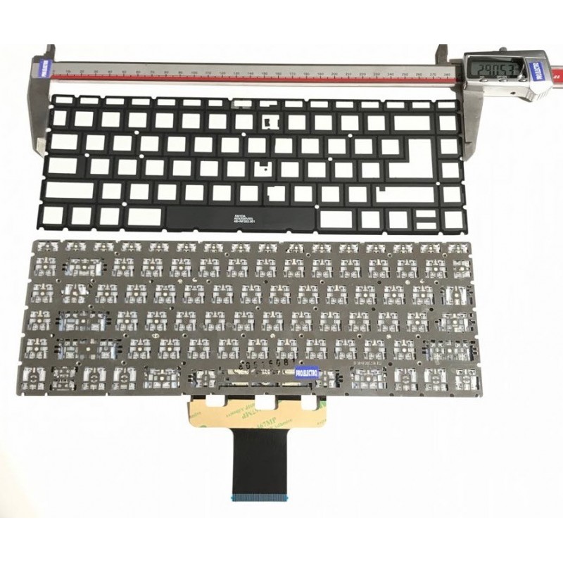 SILVER: Keyboard clavier AZERTY FR HP Pavilion 14-CD000 9Z.NF2BQ/30F NSK-XM3BQ Backlit No Frame