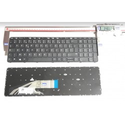 NOIR: Keyboard clavier AZERTY FR HP Probook 450 G1 SPS-768787 PK1315A1A11 NSK-CQCSC 9Z.N9KSC.C0F No Frame