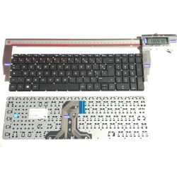 NOIR: Keyboard clavier AZERTY FR HP 15-AC000 PK131O23A14 7J1670 No Frame