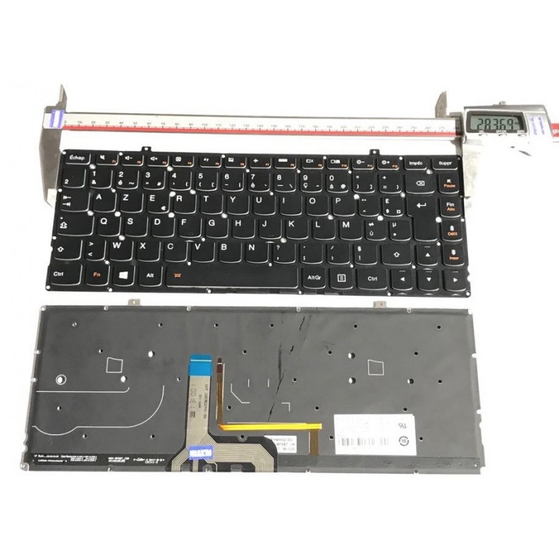 NOIR: Keyboard clavier LENOVO Yoga 2 Pro Backlit ST1KB-Fre 25212861 NSK-BP0BT 9Z.NAXBT.00F No Frame