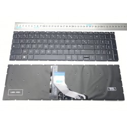 NOIR: Keyboard clavier AZERTY FR HP 15-CX PKNR125BS backlit no frame