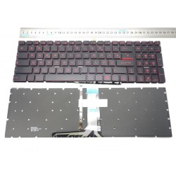 Keyboard clavier AZERTY FR MSI GV62 NSK-FB1BN 9Z.NCXBN.10F backlit no frame