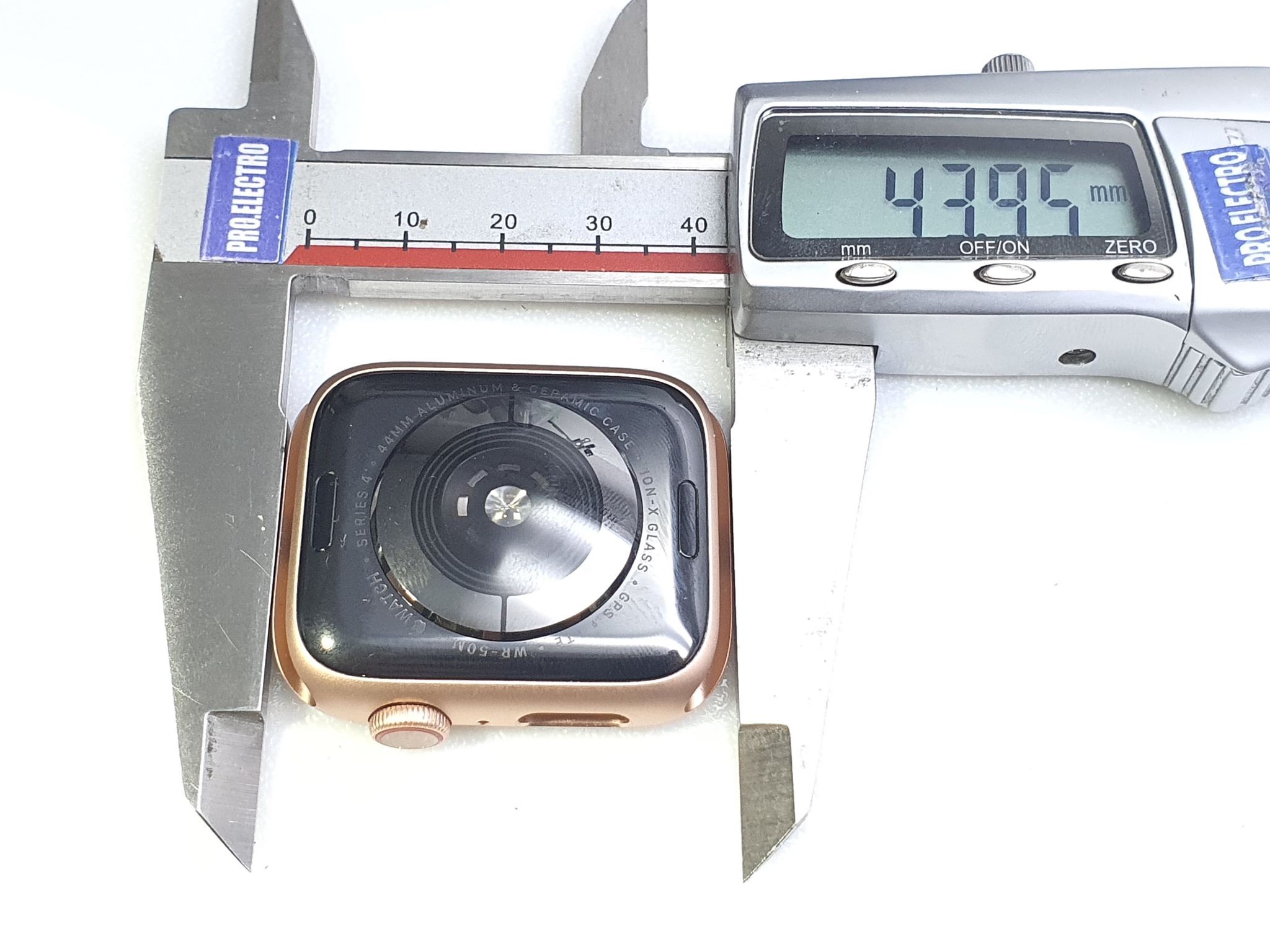 Cover smartwatch APPLE Watch 4 44mm A1978 Gold 810-04683-20 or cache body + Sens - Photo 2 sur 2