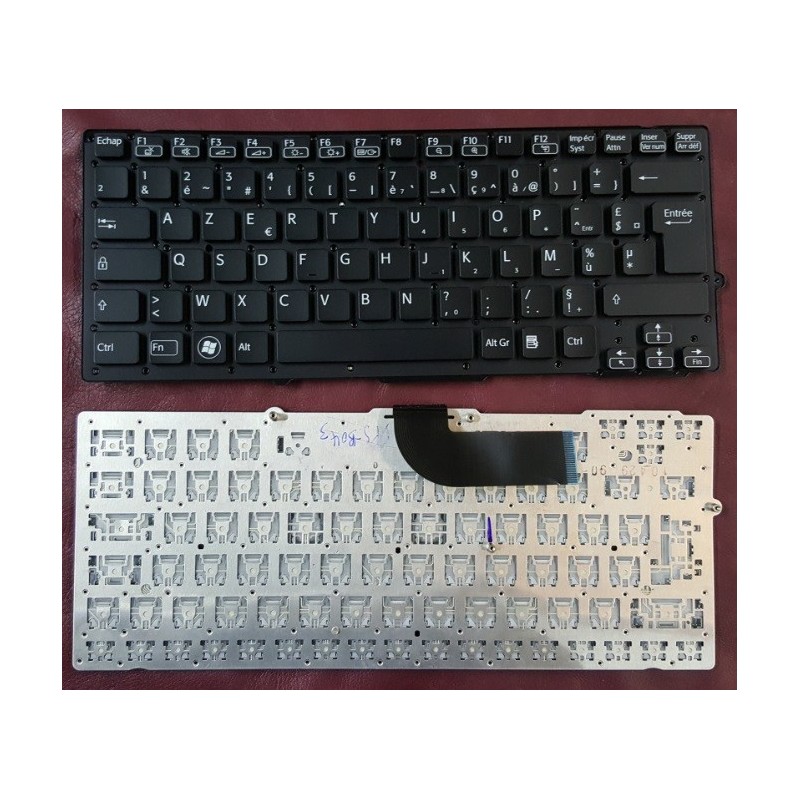 Keyboard Clavier Francais AZERTY SONY VPC-EB	550102M37-203-G	148793491	White Blanc