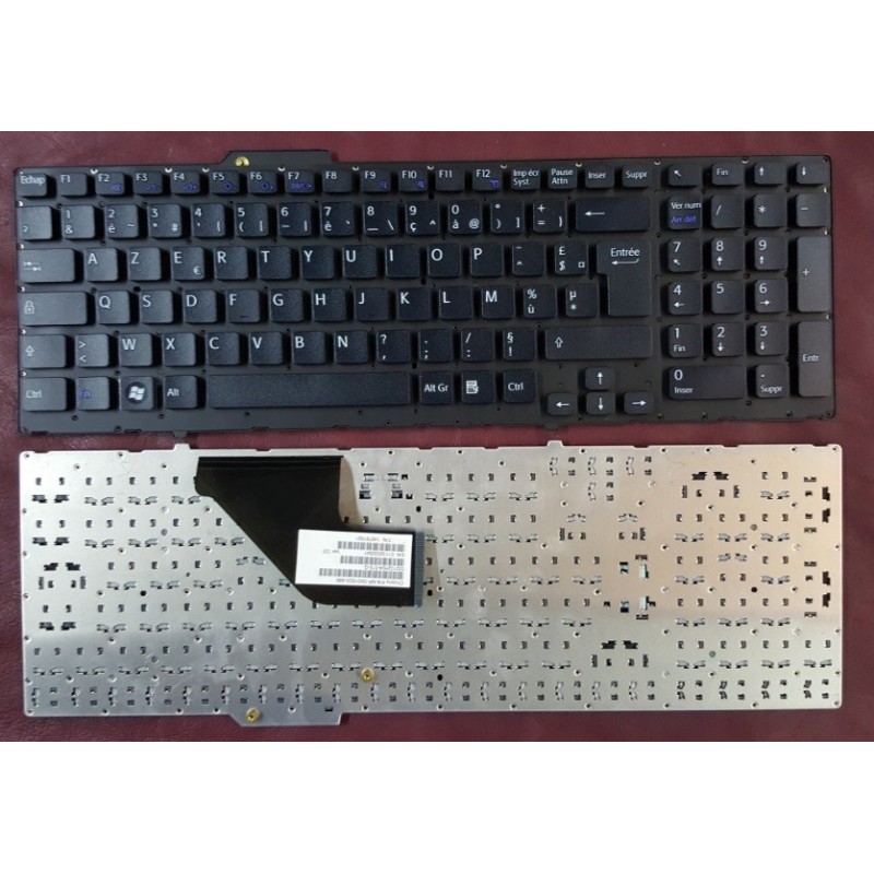 Keyboard Clavier Francais AZERTY SONY VPC-F11	MP-09G1600-886	148781621	Noir Black