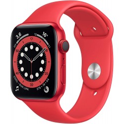 Apple Watch Series 6 2020 Cellular GPS 40mm Aluminium Rouge Bracelet sport Rouge - Parfait état