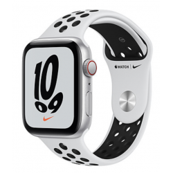 Apple Watch Series 3 2017 GPS 42mm Aluminium Argent Bracelet Sport Nike Noir Blanc polaire - État correct