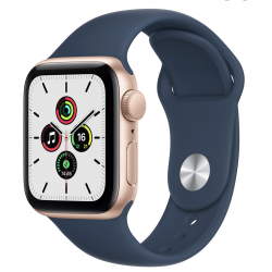 Apple Watch Series 4 2018 GPS 40mm Aluminium Or Bracelet Sport Bleu - Parfait état