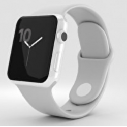 Apple Watch Series 2 2016 GPS 38mm A1816 Céramique Blanc Bracelet Sport Blanc - Très bon état