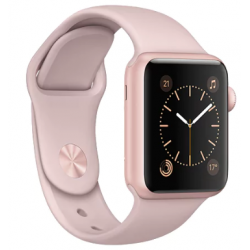 Apple Watch Series 1 2016 A1803 GPS 42mm Aluminium Rose Bracelet Sport Rose - Très bon état