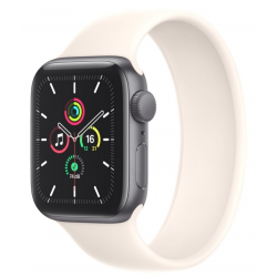 Apple Watch Series 3 2017 GPS 38mm Aluminium Gris sidéral Bracelet Sport Blanc - Très bon état