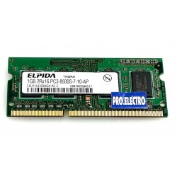 Barette memoire memory ELPIDA PC3-8500S-7-10-AP 1GB