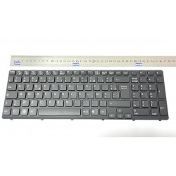 NOIR: Keyboard clavier AZERTY FR Sony SVE15 149029941 AEHK5F010103A with frame