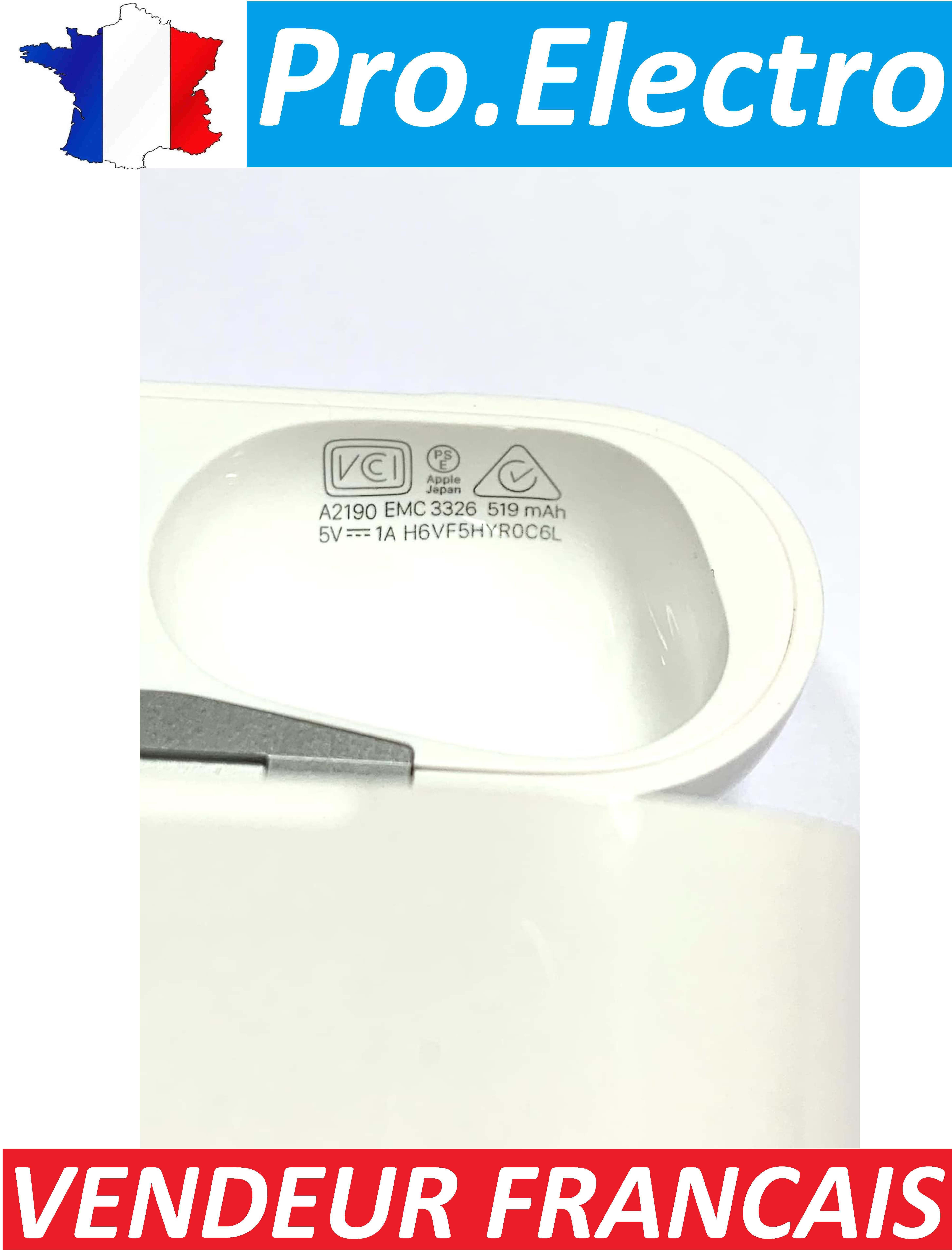 Original:Batterie boitier charge Apple Airpods PRO A2190 1ère EMC 3326-Très bon - Photo 3 sur 8