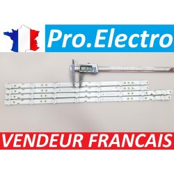 set of 4 LED barre:TV TCL LVU550NDEL 55DP603 D550R04-16952-SL2007 2x4C-LB5507 2x4C-LB5508