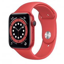 Apple Watch Series 6 2020 GPS 40mm Aluminium Rouge Bracelet sport Rouge - Très bon état