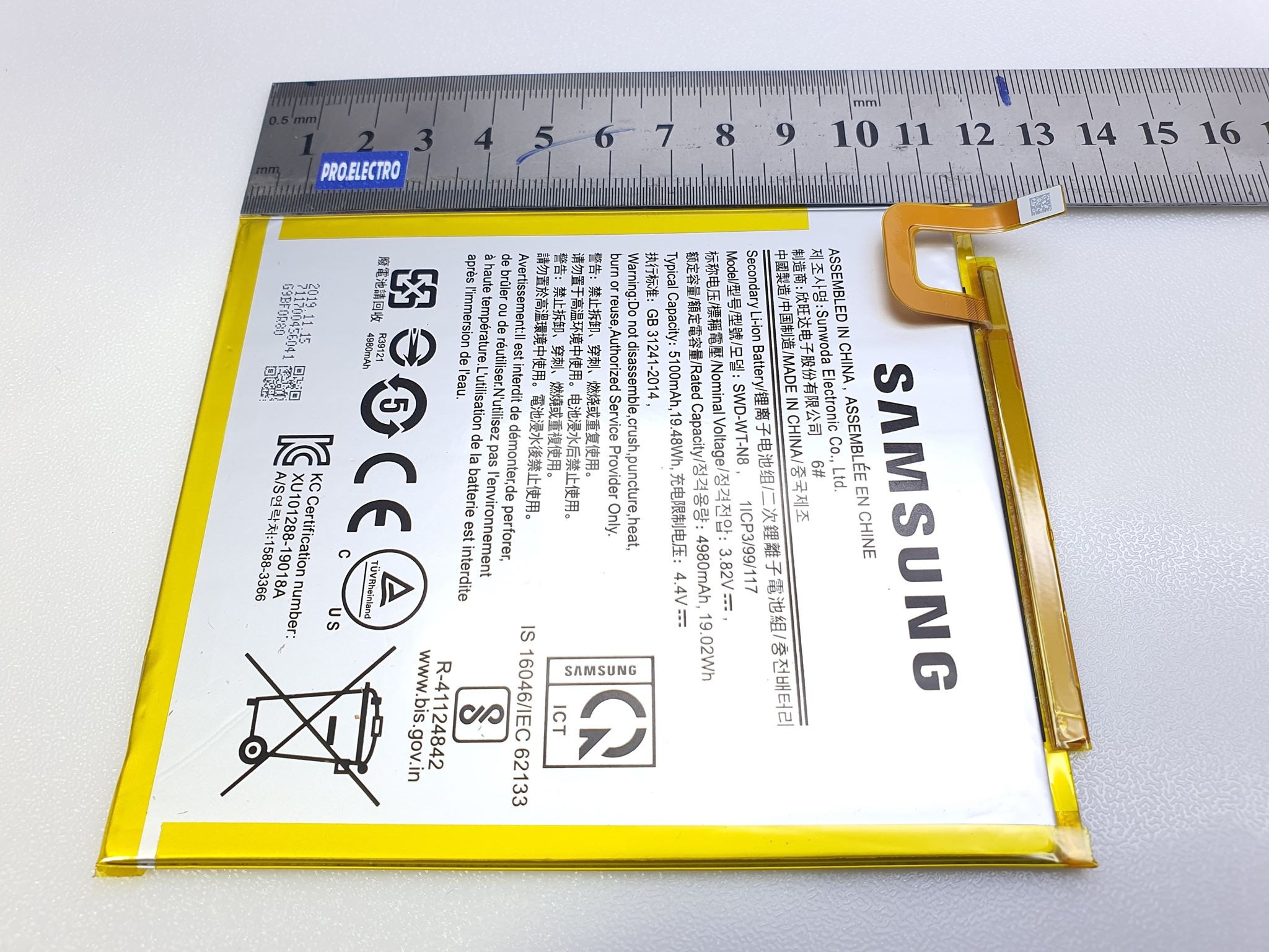 Original:Battery batterie SAMSUNG Tab A7 8inch SM-T220 SM-T225 1ICP3/99/117 - Afbeelding 1 van 1
