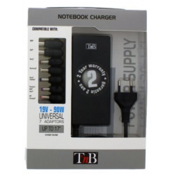 T'nB CHNB19V90 Adaptateur secteur CA 100-240 V 90 Watt universelle ordinateur portable