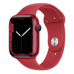 Apple Watch Series 7 GPS 45mm Aluminium Rouge Bracelet sport Rouge - Très bon état
